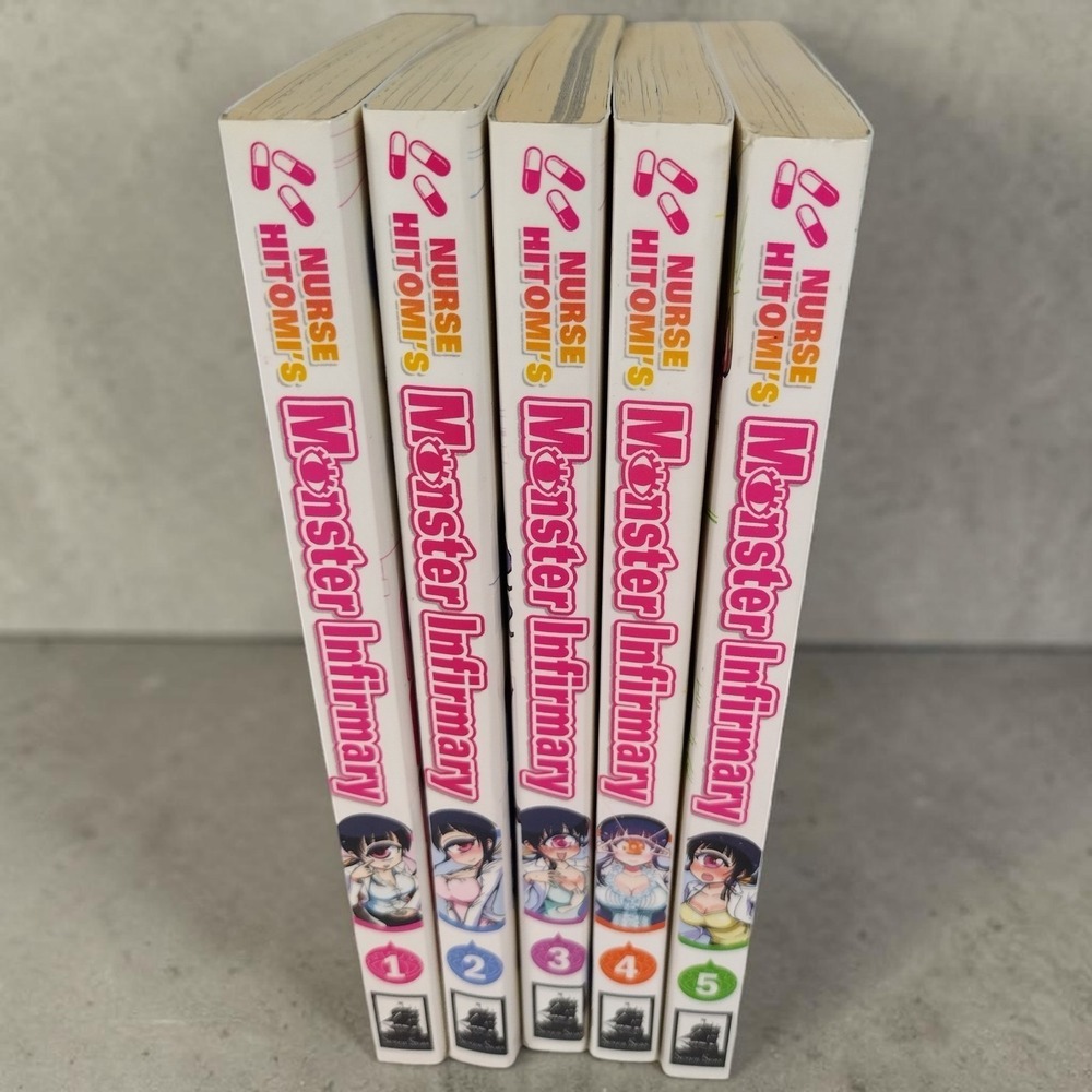 Nurse Hitomi's Monster Infirmary Manga Vol. 1- 5 English Soft Back Books